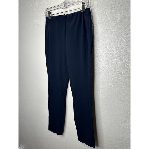 rag & bone Navy Blue Stretch Back Zip High Waist Trouser Pants 8 - Picture 3 of 11